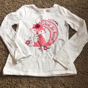 Girls long sleeve fox tee shirt